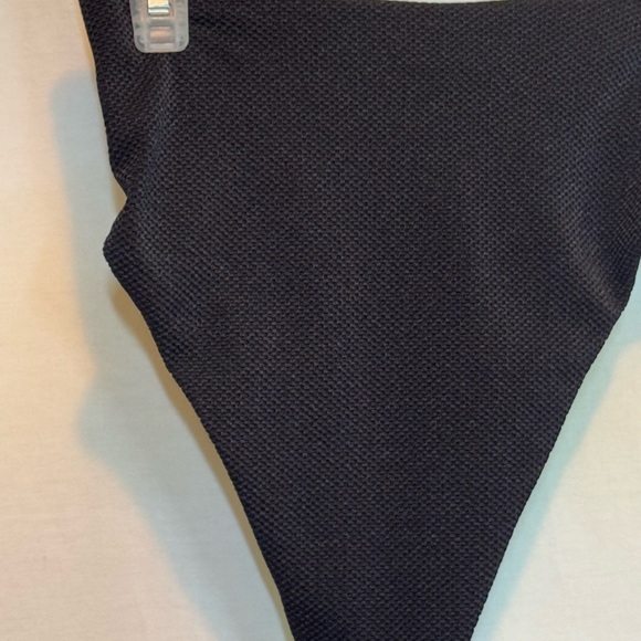 AA-492 Aerie NWT High Cut Cheeky Black Summer Swim Bikini Bottoms Size XS - Picture 5 of 12